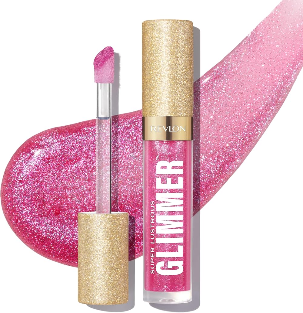 Revlon Super Lustrous Glimmer Gloss Hydrating 3D Shine Rose Glow 39% Hydration