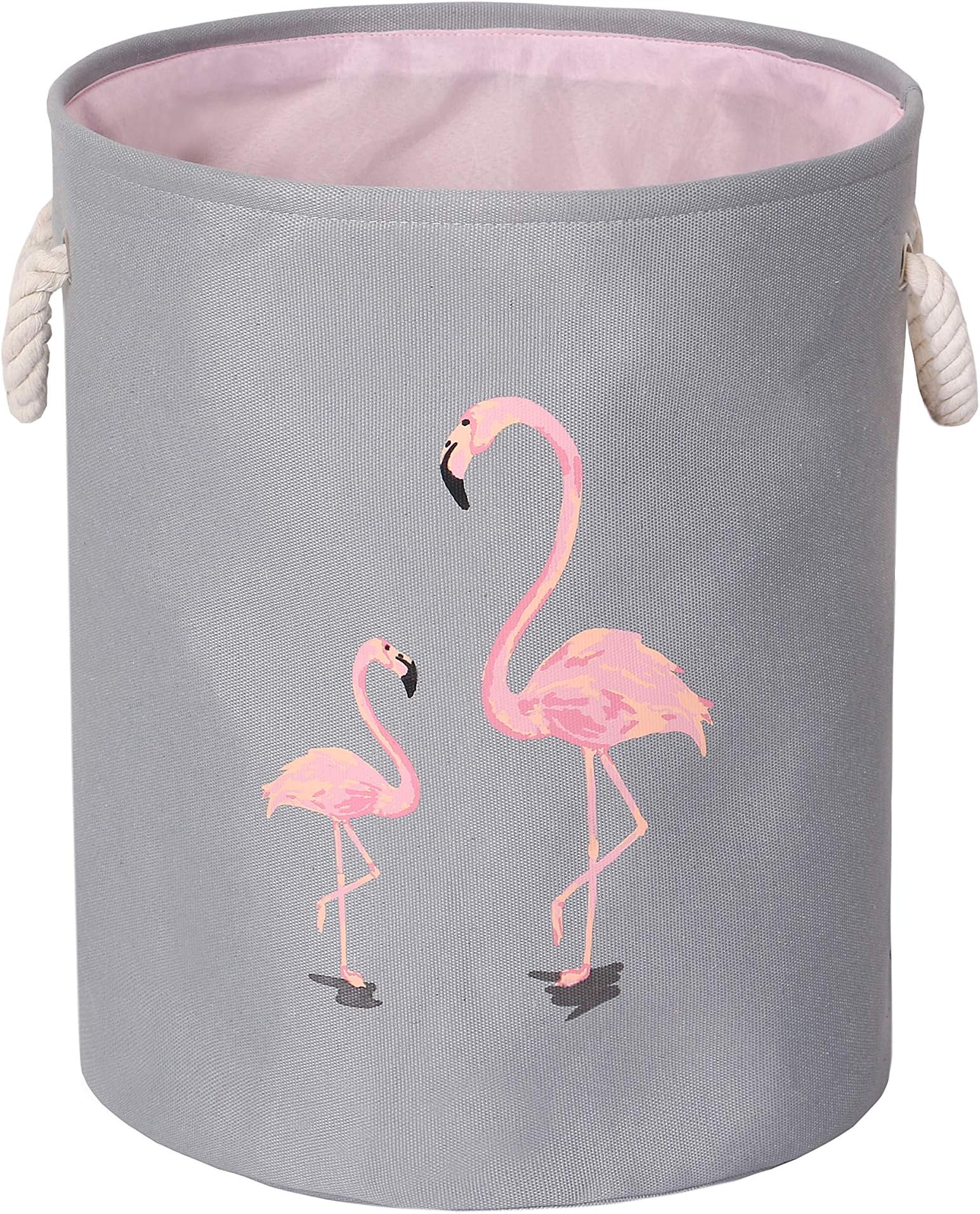laundry storage washing basket kids with lid drawstring handles foldable toy clothes for girls bedroom