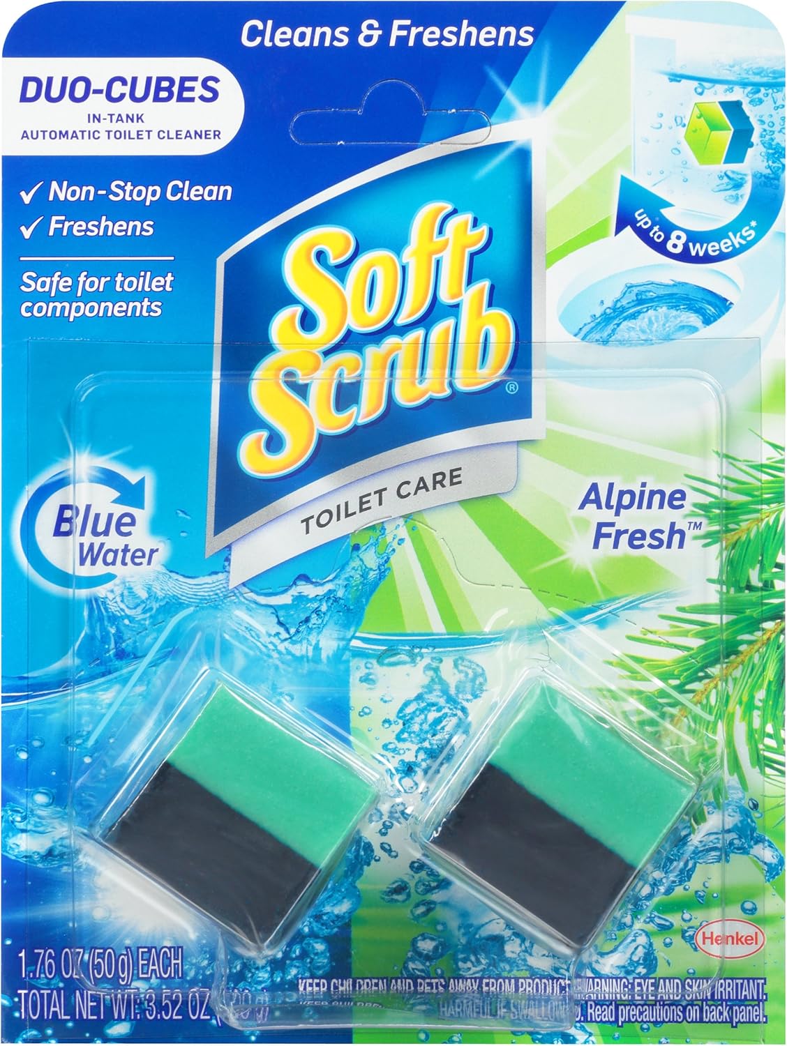 Soft Scrub In-Tank Toilet Cleaner Duo-Cubes, Alpine Fresh, 2 Count: Health & Personal Care