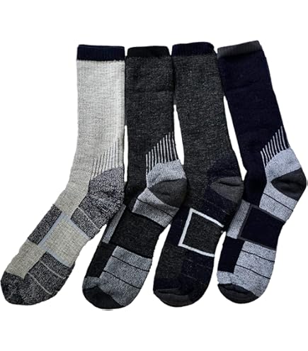 PULIOU Chaussettes Chaudes Homme Femme, De Randonnée En Laine Merinos Chaussette Hiver Convient Pour Course A Pied Randonnee Ski 3 Paires 2909546021
