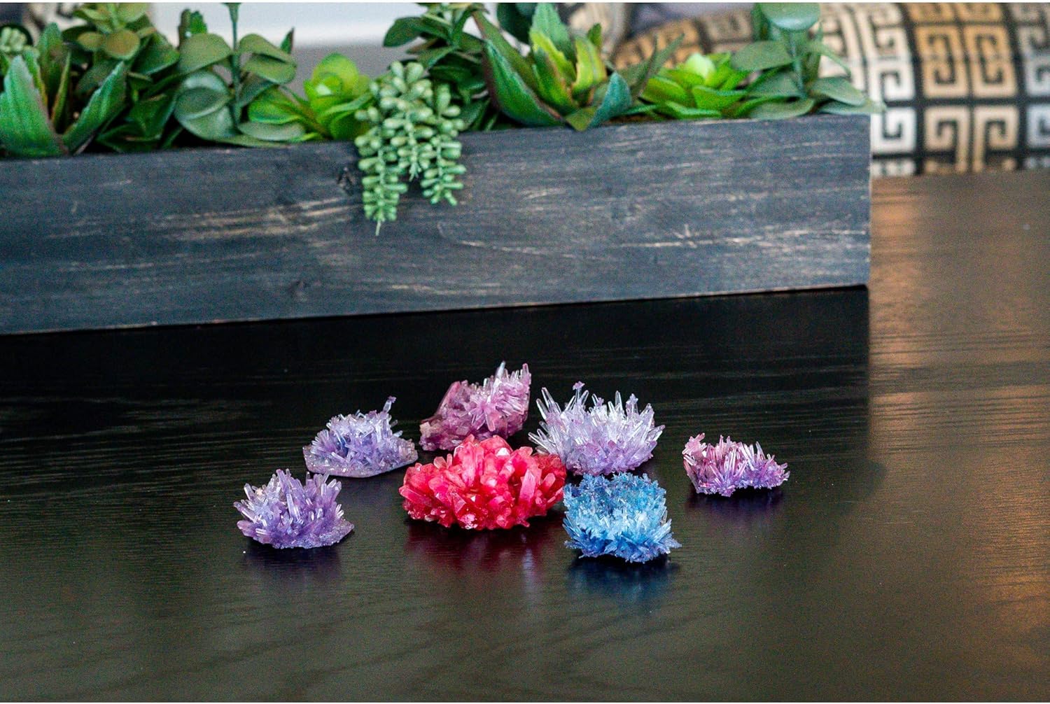 4M 5557 Crystal Growing Science Experimental Kit - 7 Crystal Science Experiments with Display Cases - Easy DIY STEM Toy Lab Experiment Specimens, Educational Gift for Kids, Teens, Boys & Girls: Toys & Games