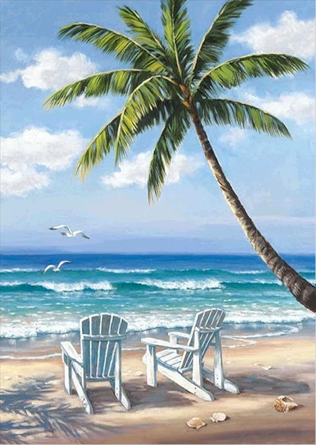 DIY 5D Diamond Painting by Number Kits, Crystal Rhinestone Embroidery