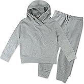 HonestBaby unisex-baby Light Weight Hoodie & Sweatpant Set 100% Organic Cotton for Toddler, Baby Boys, Girls
