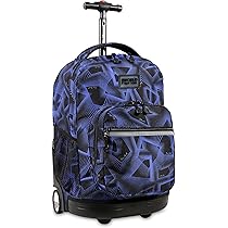 Amazon Com J World New York Sunrise Rolling Backpack Roller Bag With Wheels Disco 18 Casual Daypacks
