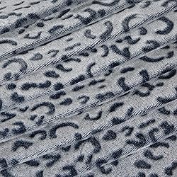MACEVIA Flannel Fleece Cheetah Print