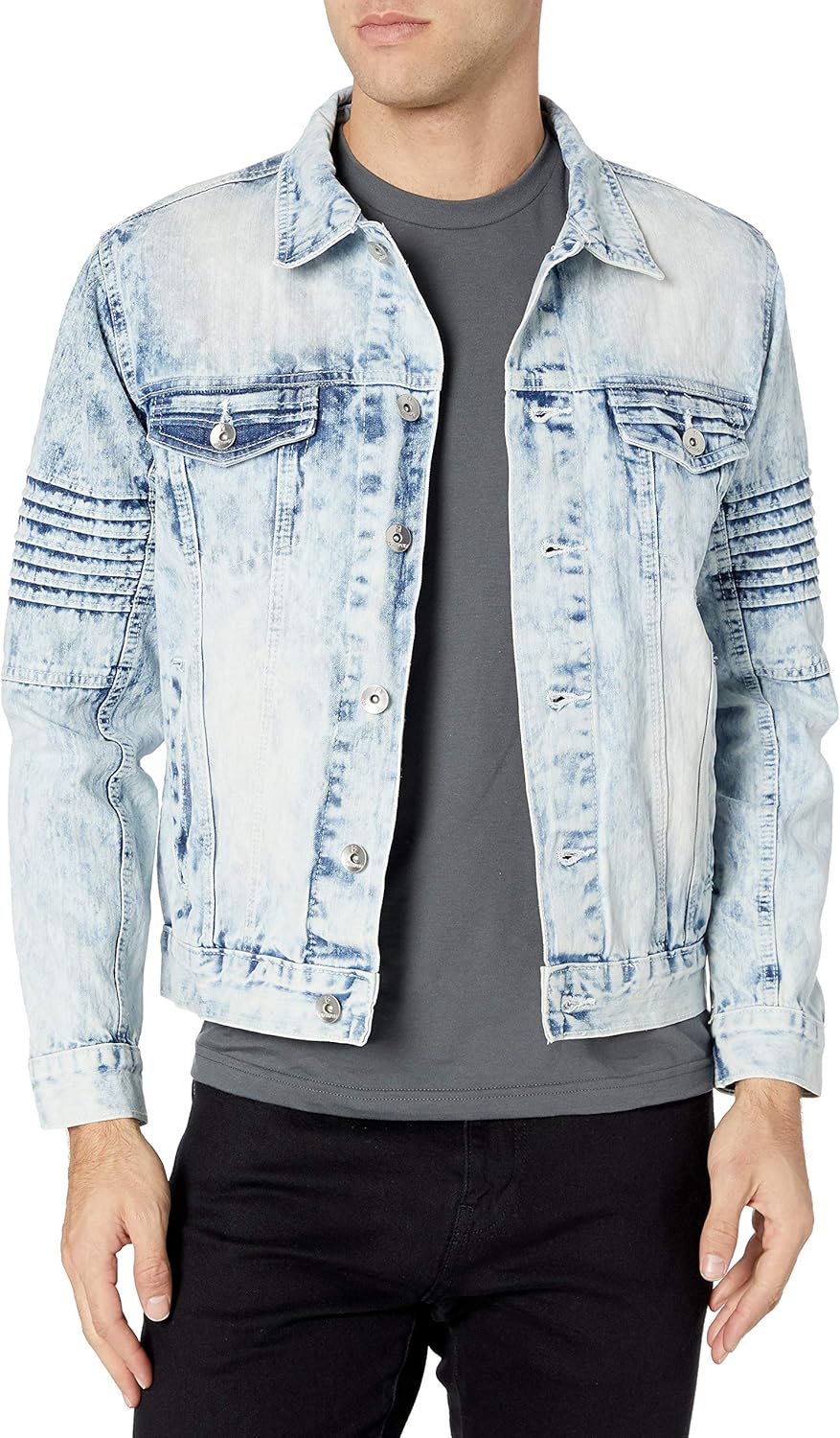 Southpole mens Premium Fashion Denim Jacket: Clothing