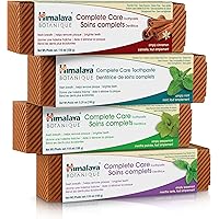 Himalaya Botanique Complete Care Toothpaste, for Brighter Teeth and Fresh Breath, Natural, Fluoride-Free, SLS-Free, Carrageen