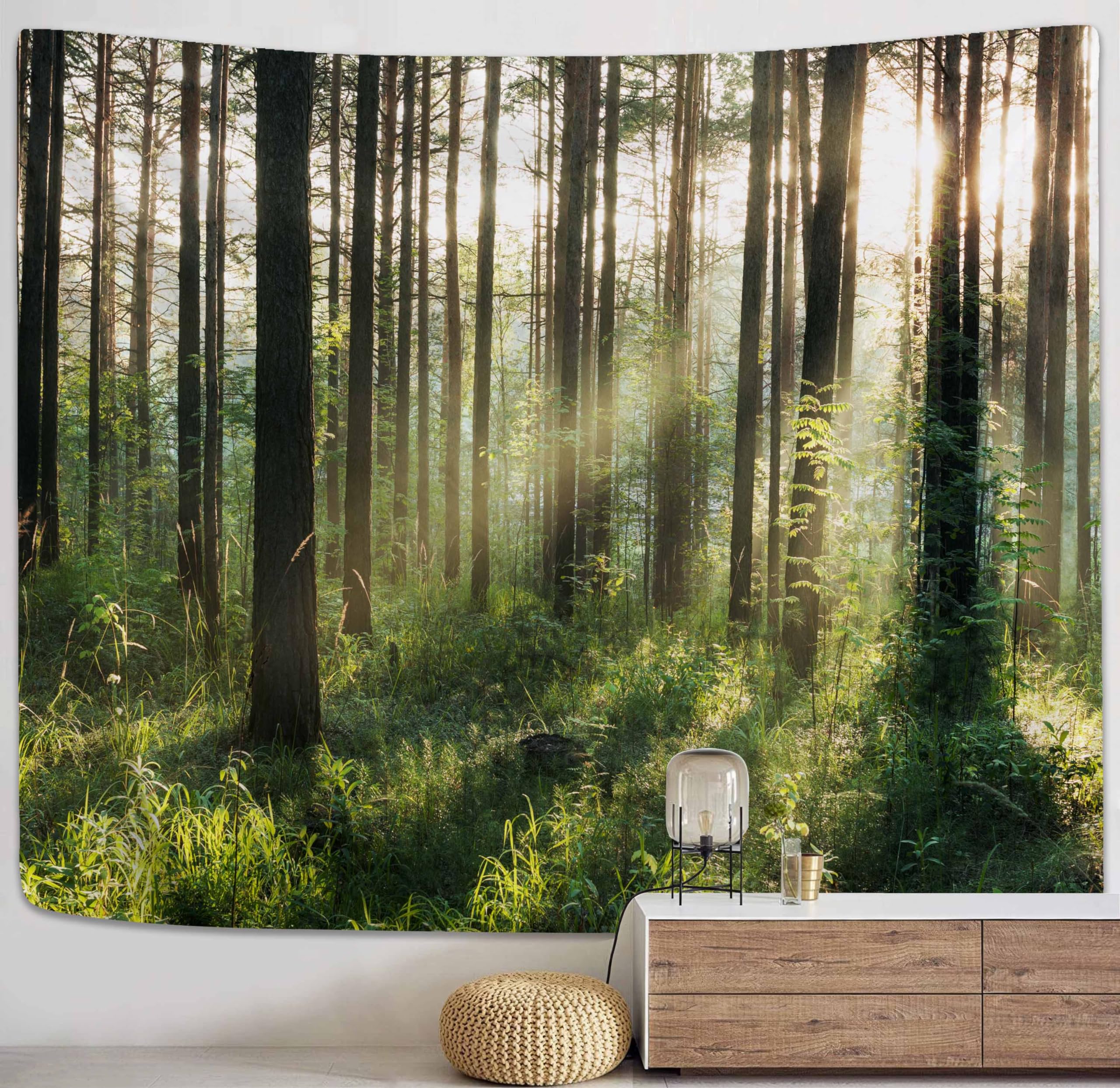 PROCIDA Forest Tree Tapestry Wall Hanging Nature Tapestry Forest ...