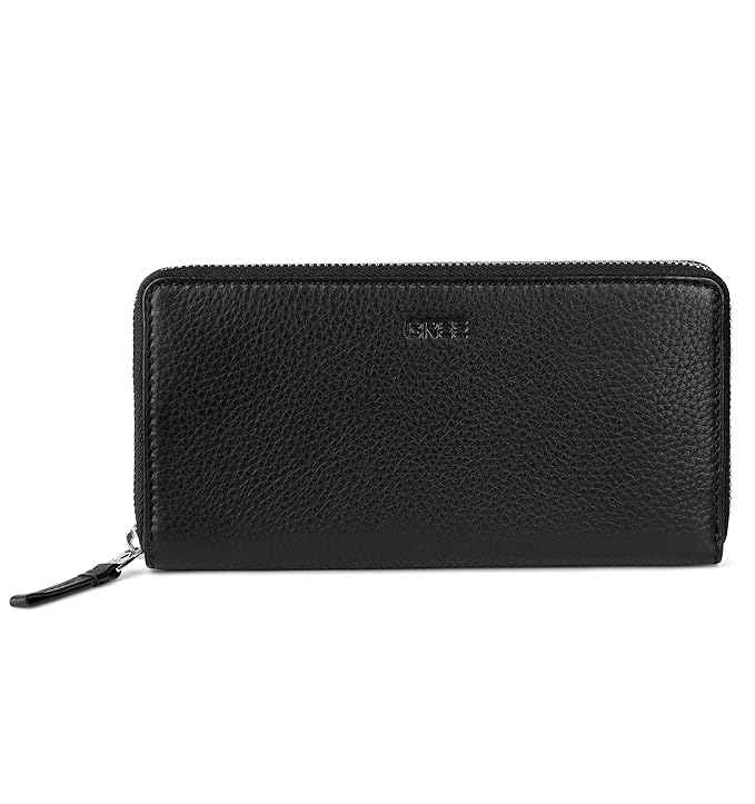 BREE Liv 111 | zipped long purse | ideales Portemonnaie für Sie & Ihn | schwarz