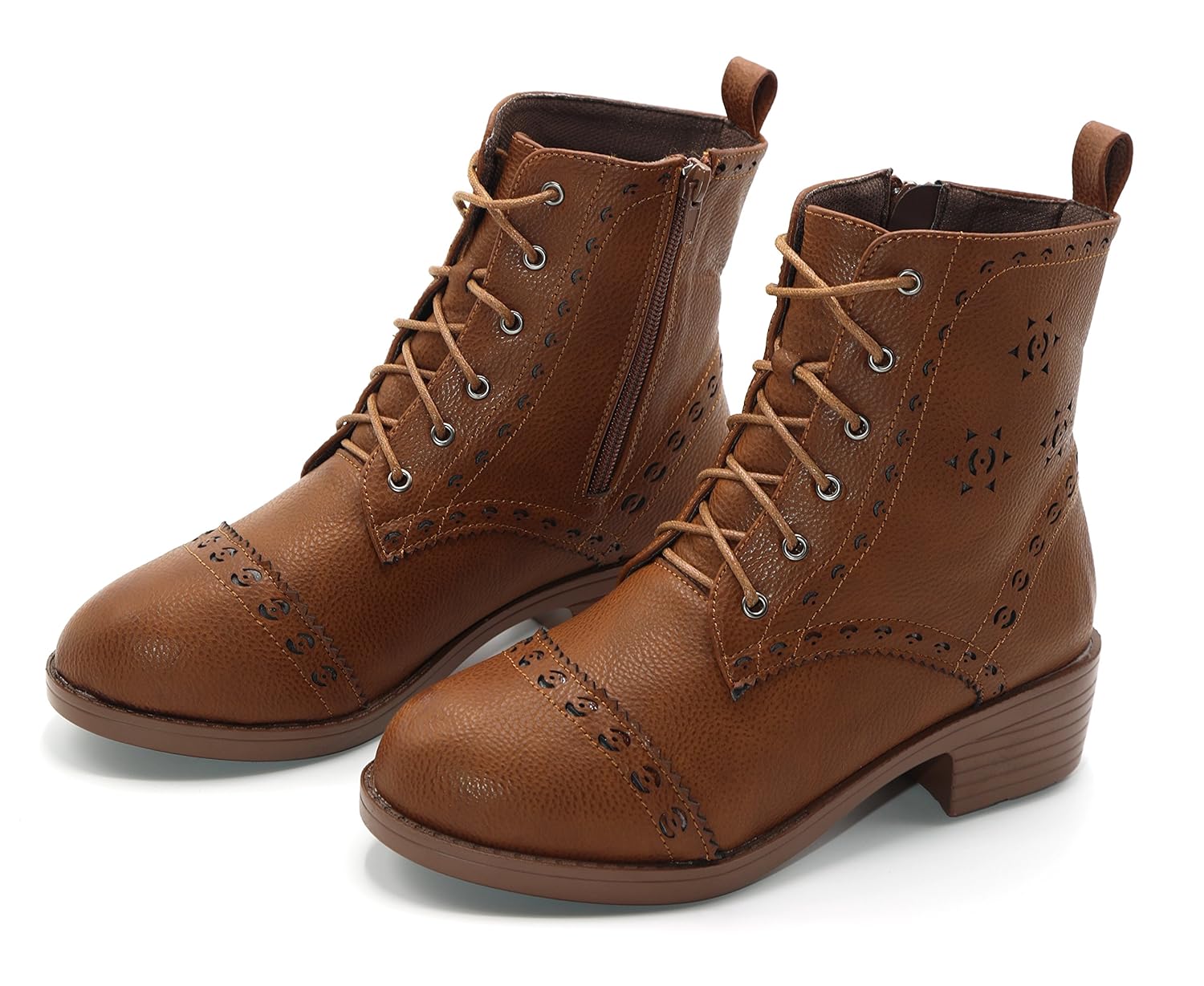 brauch women's high ankle brown boots