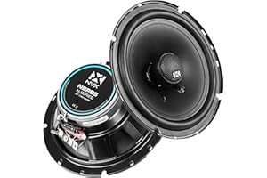 NVX NSP65 6.5" Car Speakers, 540W Max, 180W RMS, 2-Way Coaxial w/Silk Dome Tweeters & Built-in X-Overs, Easy to Install in Cars/Trucks/Doors (Pair)