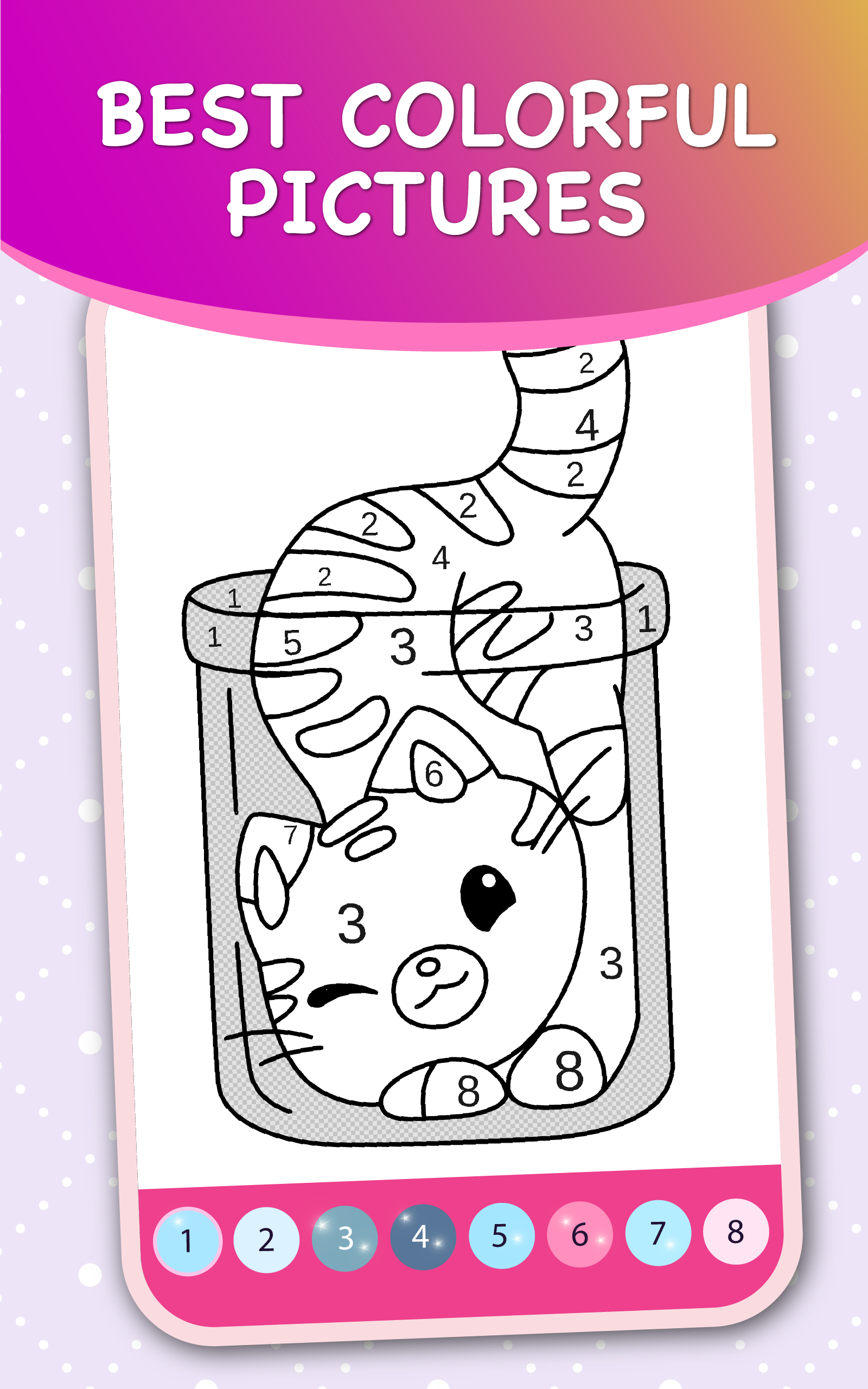 Kids Coloring Book by Numbers - Drawing & Learning Game:Amazon.com