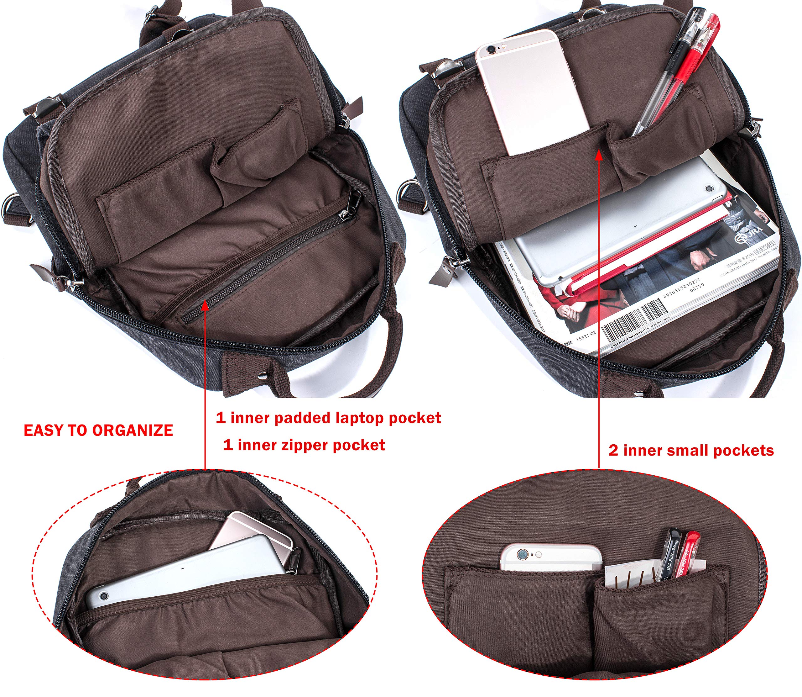 Leaper Retro Crossbody Bag Sling Bag Canvas Messenger Bag for Men Women Shoulder Bag Crossbody Handbags Satchel Travel Bag