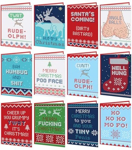 Blank Laughs: Funny All Occasions Blank Mixed Set Of 36 Cards For Women