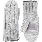 Isotoner Signature Women's Chenille Cable-Knit Gloves in Black, One