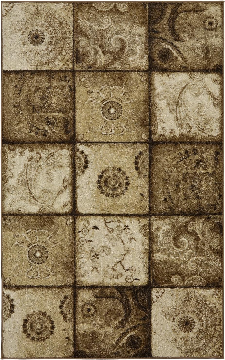 Mohawk Home Artifact Panel Area Rug, 5'x8', Tan