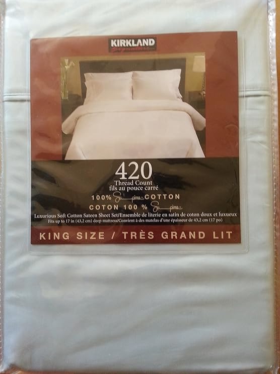 Kirkland Signature 420 Thread Count Sheet Set King Size
