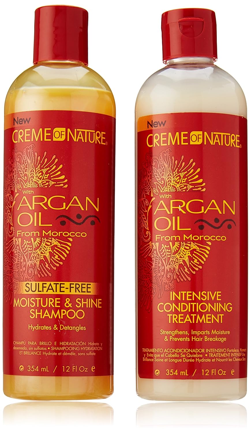 Amazoncom CREME OF NATURE Argan Oil Moisture Shine Shampoo