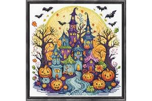 DESIGN WORKS CRAFTS DESIGN WORKS Spooky Village Counted Cross Stitch Kit