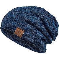 Kntted Wnter Beane Hats For Women Men Wth Velvet Nsde - Black,Red - View #4