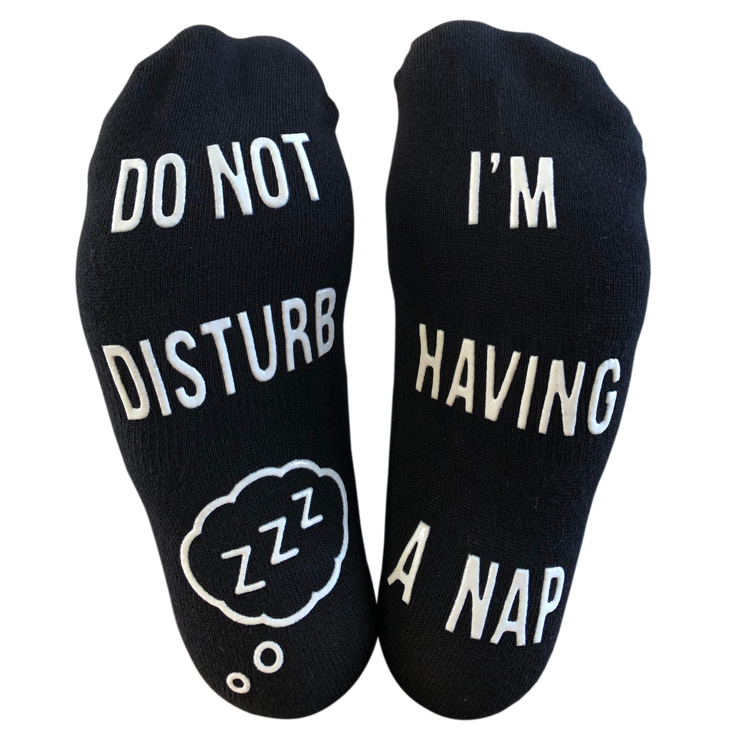 'Do Not Disturb, I'm Having A Nap' Funny Ankle Socks - Great Gift For People Who Love Napping