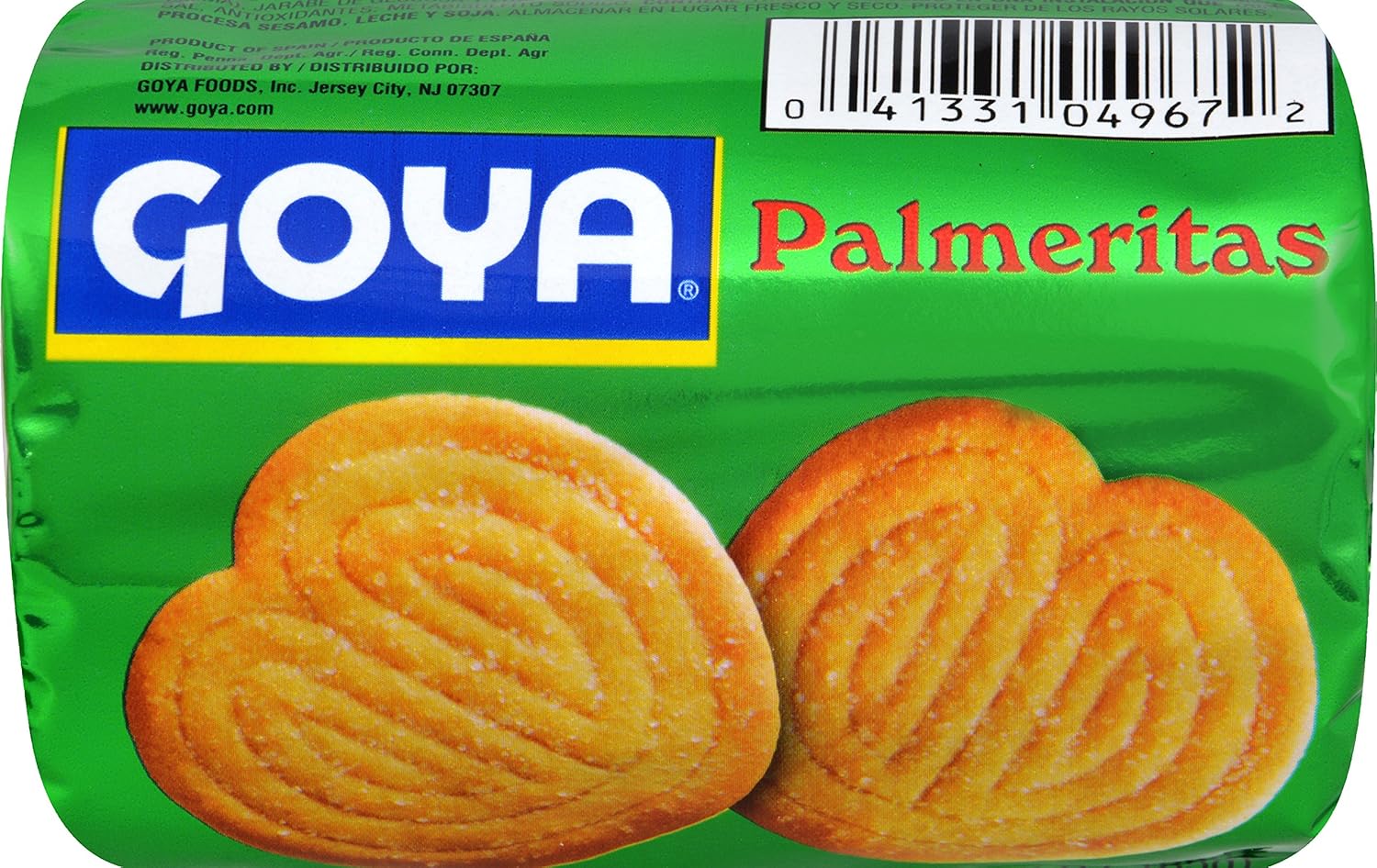 Goya Foods Palmerita Cookies, 2.91 Ounce (Pack of 32)