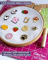 The Quilted Bear Magnetic Needle Minders Enamel Needle Keeper Sheep view 7