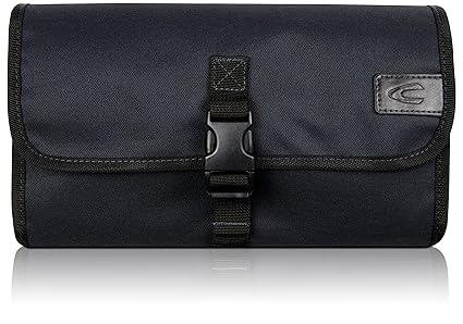 Camel Active Premium Kulturbeutel Rolle zum Aufhängen für Damen und Herren | Kulturtasche aus hochwertigem Nylon mit Haken | 