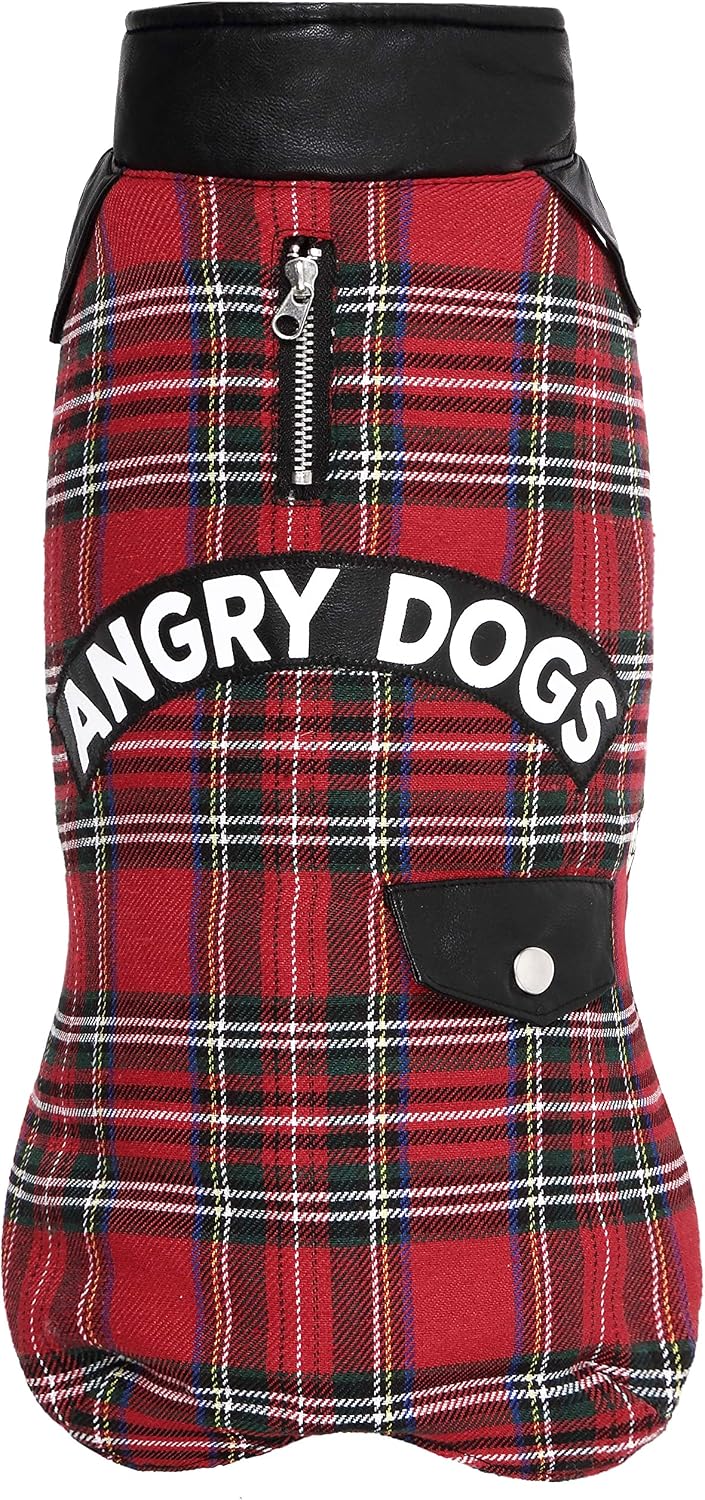 Wouapy 728328 Perfect Dog Coat, Size 28, Scottish, rot