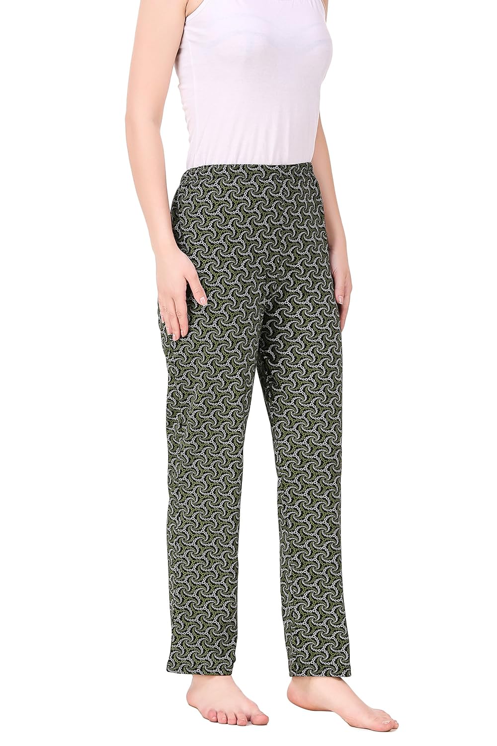 masha women's cotton printed multicolor pyjama