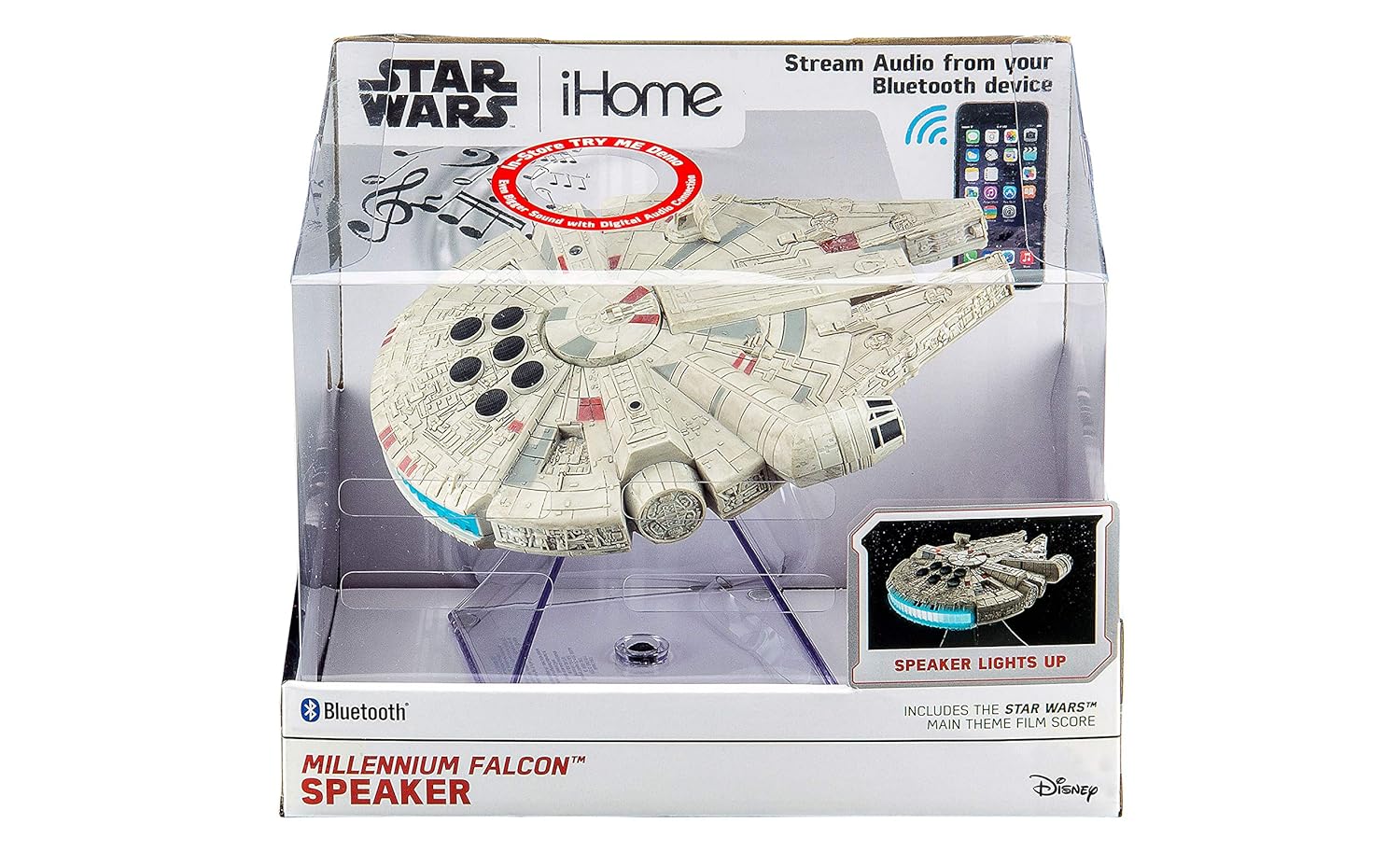 ihome millennium falcon bluetooth speaker