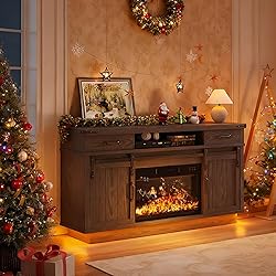 59'' Fireplace TV Stand with 3D Flame Electric