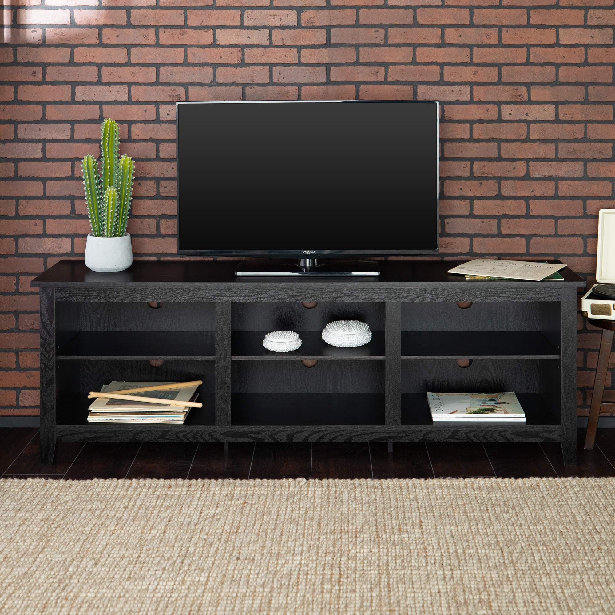 Home Accent Furnishings New 70 Inch Wide Black Television Stand