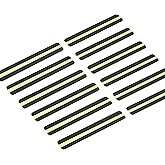 LifeGrip Anti Slip Traction Treads with Glow in Dark Stripe (12-Pack), 2" X 12", Best Grip Tape 80 Grit Non Slip, Pre-Cut Strips, Rounded Corners - Right Size and Ready to Use for Easy Application