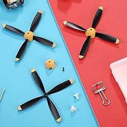 Hollowfly 3 Sets Spare RC Plane Propellers 4 Blade