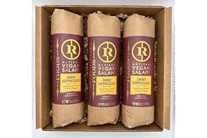 Renegade Foods Artisan Vegan Salami Trio - Smoky Soppressata – Italian-Style Plant-Based Meat with Authentic Spices – Three 7.5oz Plant-Based Salami - Plant Based Food