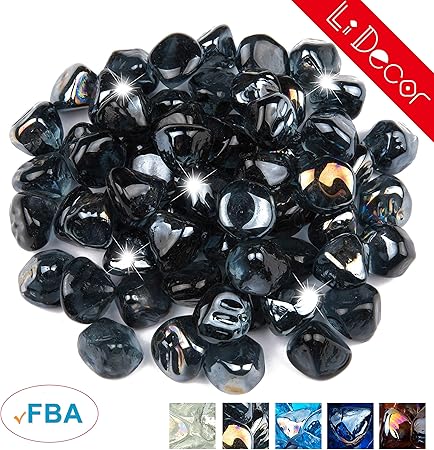 Amazon Com Li Decor Fire Glass 10 Pounds 1 Inch Gas Fire Pit