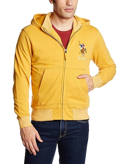 us polo yellow sweatshirt