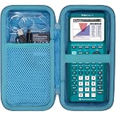 Case for TI-84 Plus CE Evo/Python,TI-Nspire CX II CAS,TI-83 Plus Calculator | TI-Nspire CX II/TI-84 Plus/TI-89 Titanium Color Graphing Calculator Compatibility, Accessory Storage, Carry Bag, Teal