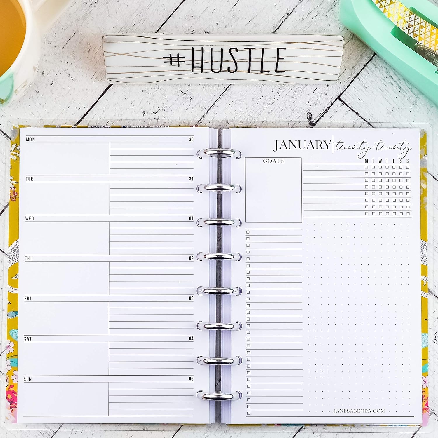 Size 8 8.50x11.00 inch pages 2020 Dated Weekly Letter Size Discbound