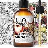 HIQILI Apple Cinnamon Fragrance Oil for Diffuer, DIY Candles, Air Freshener | Long-Lasting Warm Cozy Fall Scent, Soap Making, Home Fragrance DIY Crafts, Holiday Decor and Homemade Room Sprays - 1 Fl Oz