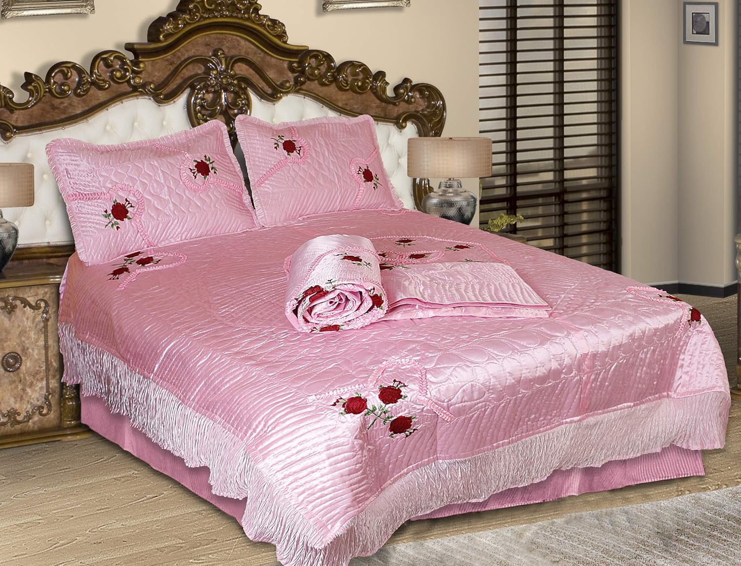 Buy Rajasthan Handicraft Textile Satin Cream Color Embroidery