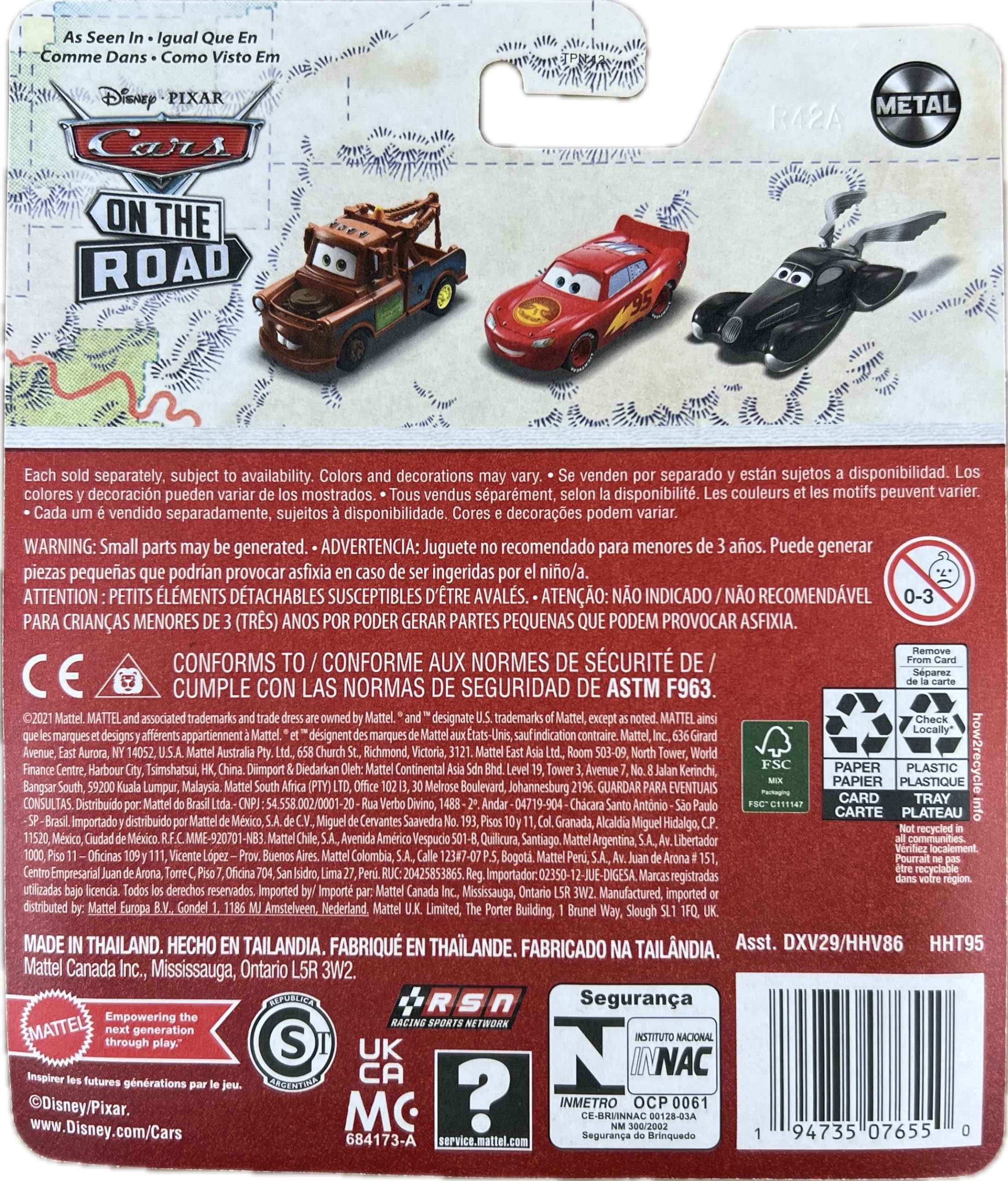 Mua Disney Pixar Cars Road Trip Lightning McQueen 1:55 Scale trên ...