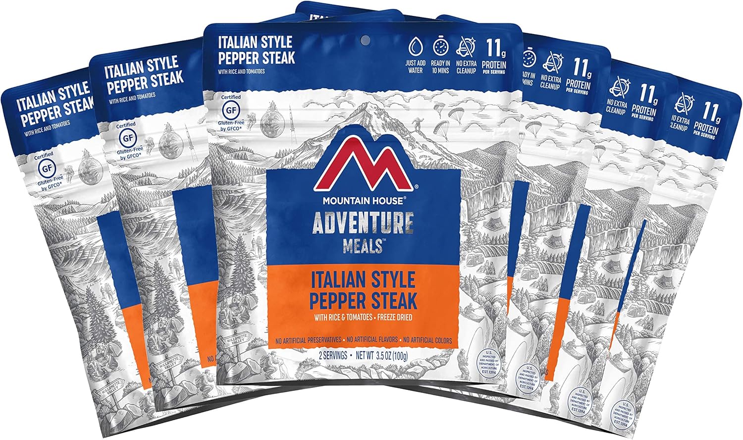 Mountain House Italian Style Pepper Steak Freeze Dried Backpacking & Camping Food