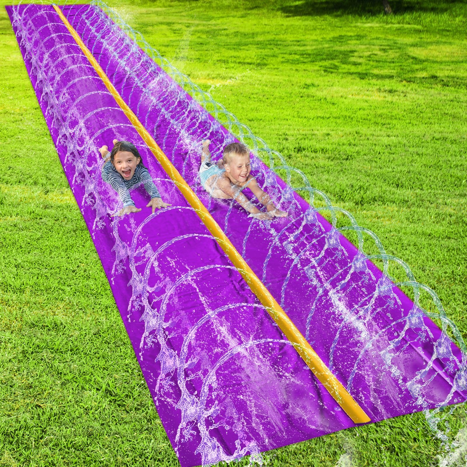 Photo 1 of stargo 18 x 5 ft - Slip and Slide, Water Slides for Kid - Backyard waterslide for Kids, Outdoor Fun Summer Water Toys, Water Activities for Kids and Adults for Backyard Fun, Ages 4-8, 5, 6, 7, 8-12 +