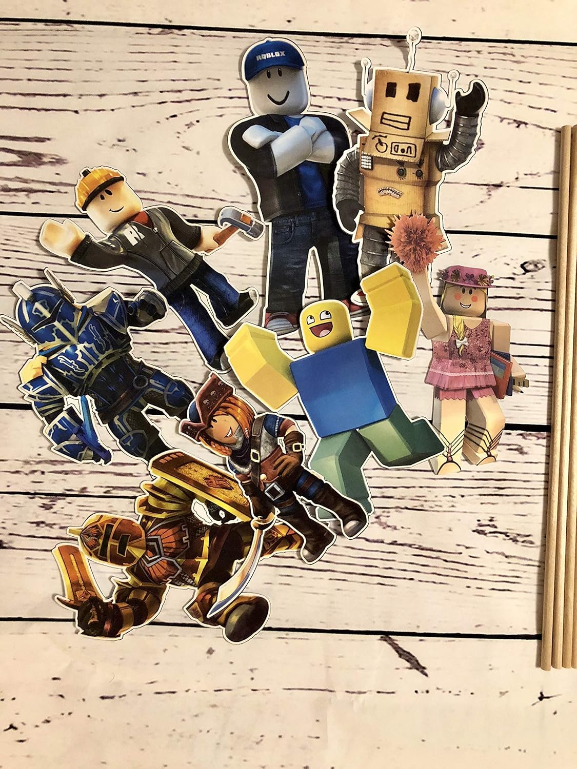 Amazoncom Roblox Centerpiecesroblox Photo Booth Prop - 