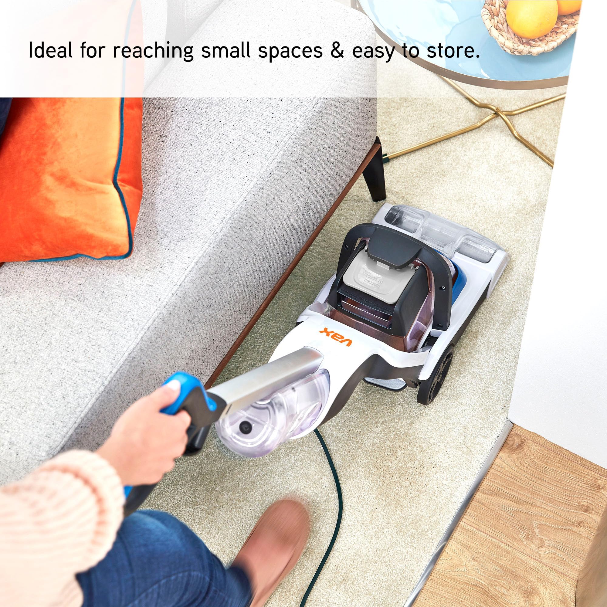 Vax Compact Power Carpet Cleaner, Carpet Washer, Carpet Cleaning Machine, Stain Remover, Compact and Light, Perfect for Small Spaces - CWCPV011, 3.4 Litre, 800W, White, One Size