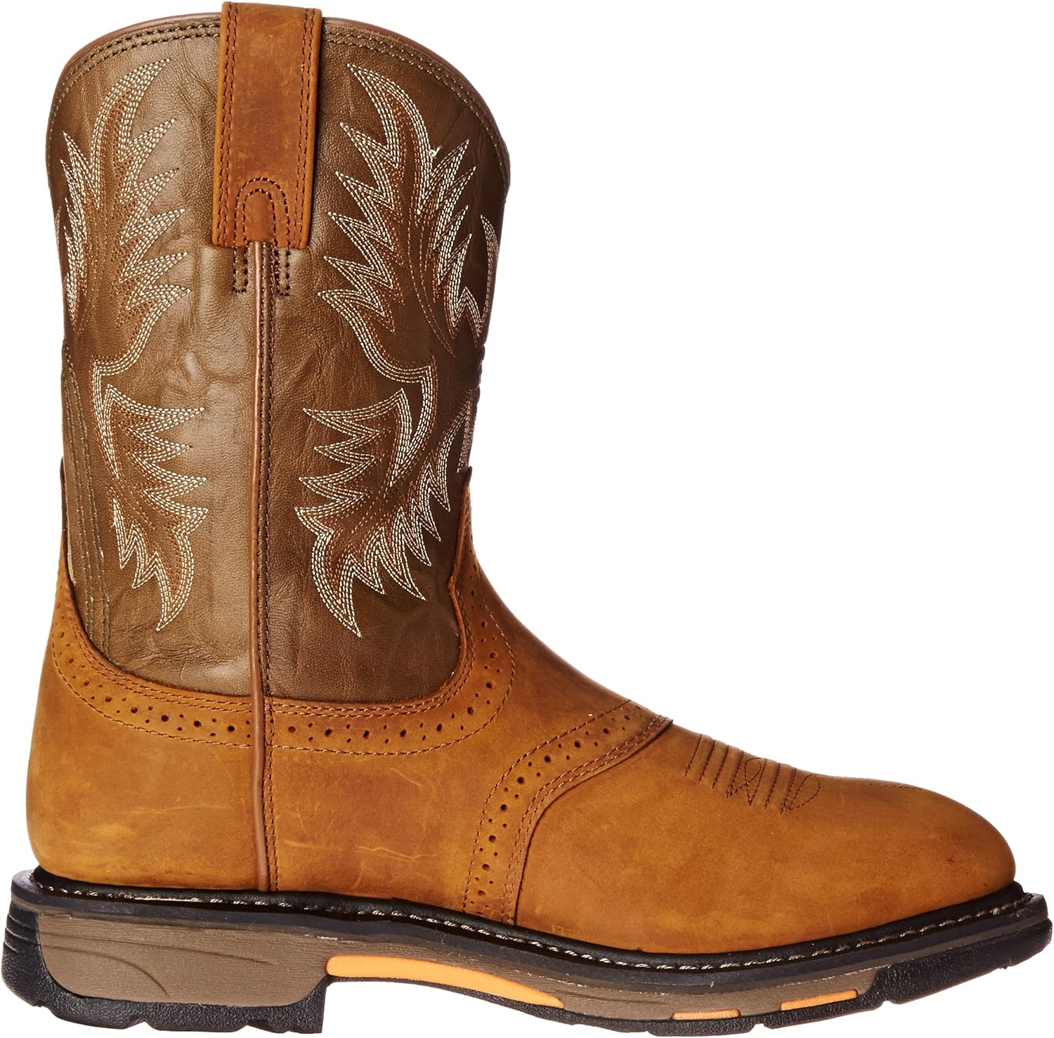  | Ariat Workhog Pull-on Work Boot – Men’s Leather, Round Toe, Western Work Boot | Industrial & Construction Boots