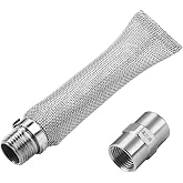 6-inch Bazooka Screen Boil Screen,Reusable Stainless Steel 304 Filter Tube | LitKiwi 6-inch Beer Filter Tube Pipe with 1/2"x 1/2" Female NPT),Mash and Tun Boil Screen for Home Brewing and Wine Making