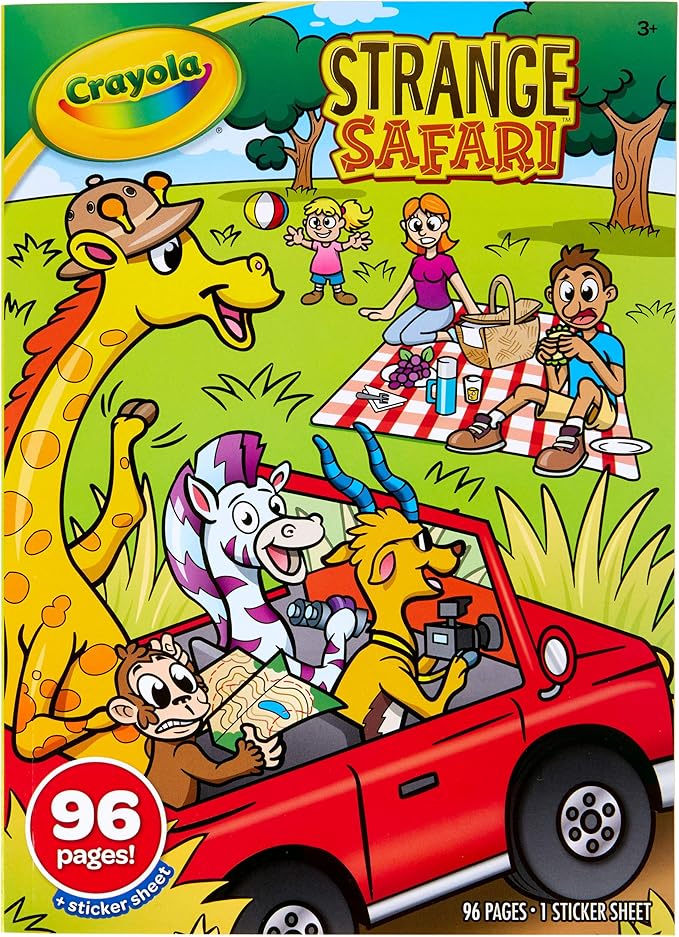 Amazon.com: Crayola Safari Coloring Book, 96 Coloring Pages for Kids